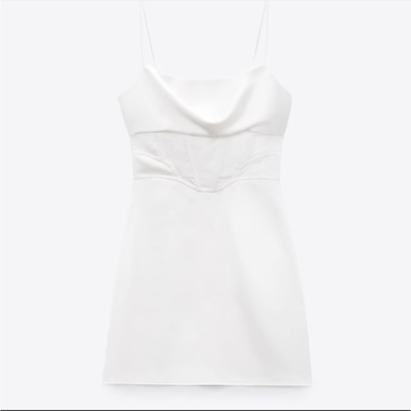 Zara Satin Corset Dress - Picture 5 of 6